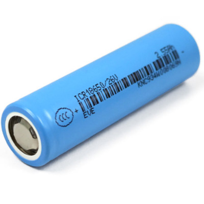 Аккумулятор 18650 EVE 26V 2550 mAh Аккумулятор 18650 EVE 26V 2550 mAh