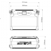 Аккумулятор 67v18Ah внешний для электросамоката DUALTRON