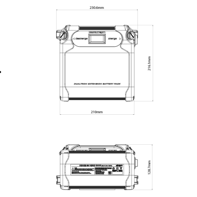 Аккумулятор 67v 12Ah внешний для электросамоката DUALTRON Аккумулятор 67v 12Ah внешний для электросамоката DUALTRON